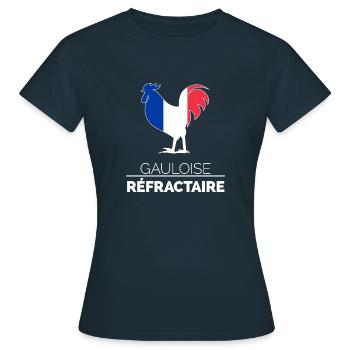 Gauloise refractory - Women's T-Shirt - navy - Front - AI Model Female 172 dark (172cm)