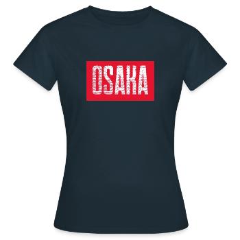 OSAKA - Frauen T-Shirt - Navy - Vorne - AI Model Female 172 dark (172cm)