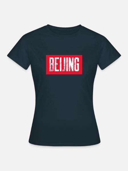 BEIJING - Frauen T-Shirt - Navy