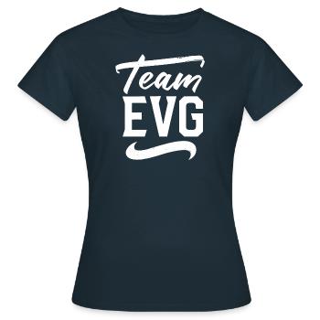 Team EVG - T-shirt Femme - marine - Devant - AI Model Female 172 dark (172cm)