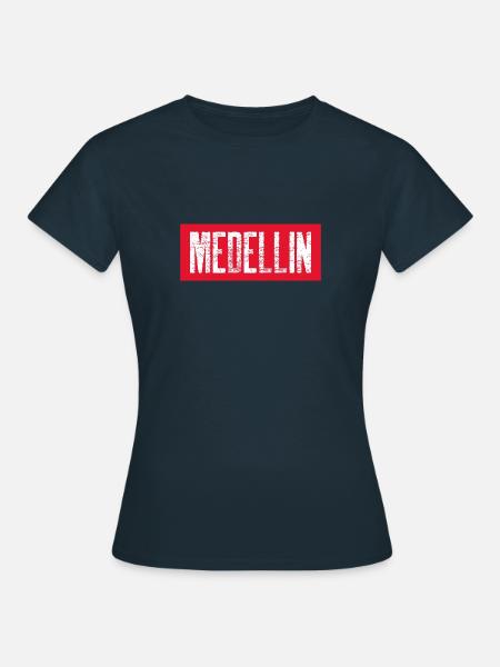 MEDELLIN - KOLUMBIEN - Frauen T-Shirt - Navy