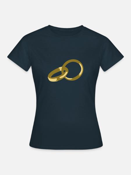 Eheringe - Frauen T-Shirt - Navy