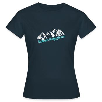 Saalbach Hinterglemm - T-shirt Femme - marine - Devant - AI Model Female 172 dark (172cm)