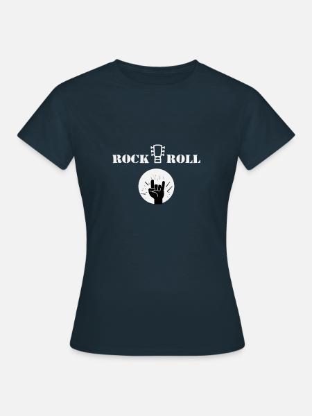 Rock n Roll - Frauen T-Shirt - Navy