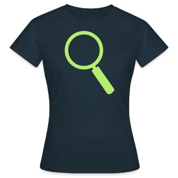Lupe 401 - Frauen T-Shirt - Navy - Vorne - AI Model Female 172 dark (172cm)
