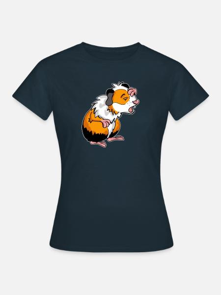 Meerschwein Meerschweinchen comic - Frauen T-Shirt - Navy