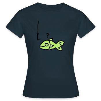 hameçon de poisson - T-shirt Femme - marine - Devant - AI Model Female 172 dark (172cm)