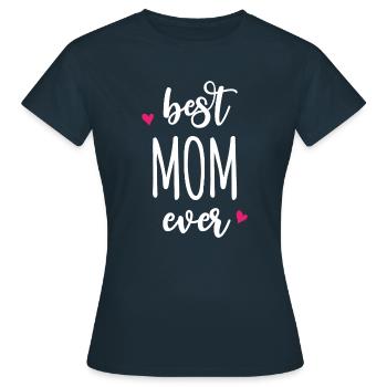 Beste Mutter aller Zeiten - Frauen T-Shirt - Navy - Vorne - AI Model Female 172 dark (172cm)