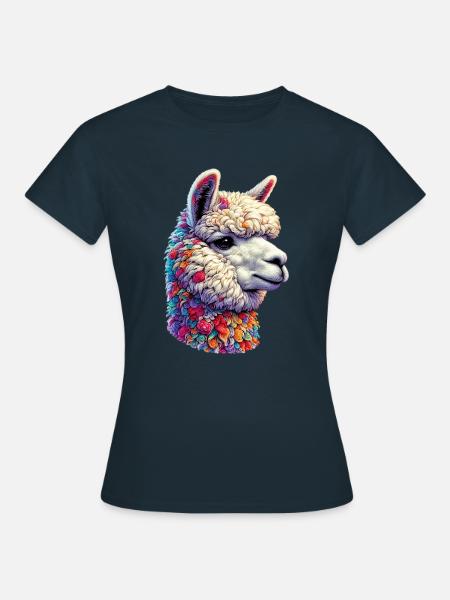 Alpaka - Frauen T-Shirt - Navy