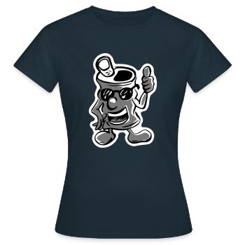 Dose Soda - Frauen T-Shirt - Navy - Vorne - AI Model Female 172 dark (172cm)