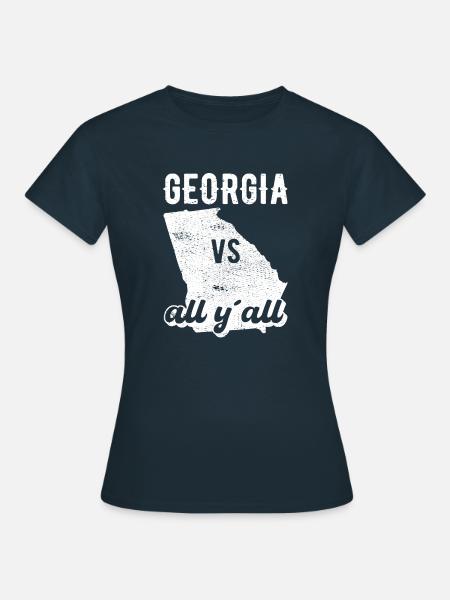 Georgia all y all Geschenk - Frauen T-Shirt - Navy