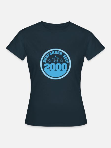 Busfahrer Bus LKW 2000 - Frauen T-Shirt - Navy