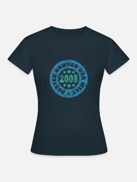 Jahr 2008 - Frauen T-Shirt - Navy