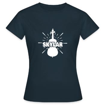 Prénom Skylar - T-shirt Femme - marine - Devant - AI Model Female 172 dark (172cm)