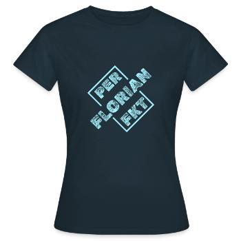 Perfekt Florian - Frauen T-Shirt - Navy - Vorne - AI Model Female 172 dark (172cm)