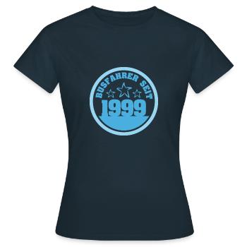 1999 - Frauen T-Shirt - Navy - Vorne - AI Model Female 172 dark (172cm)