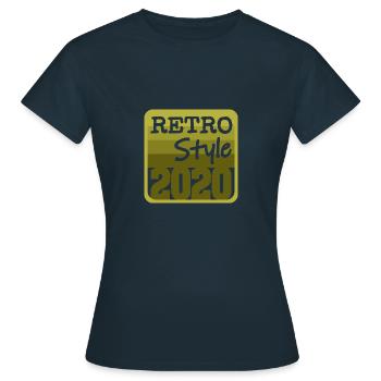 Style 2020 - T-shirt Femme - marine - Devant - AI Model Female 172 dark (172cm)