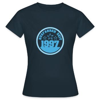 1997 - Frauen T-Shirt - Navy - Vorne - AI Model Female 172 dark (172cm)