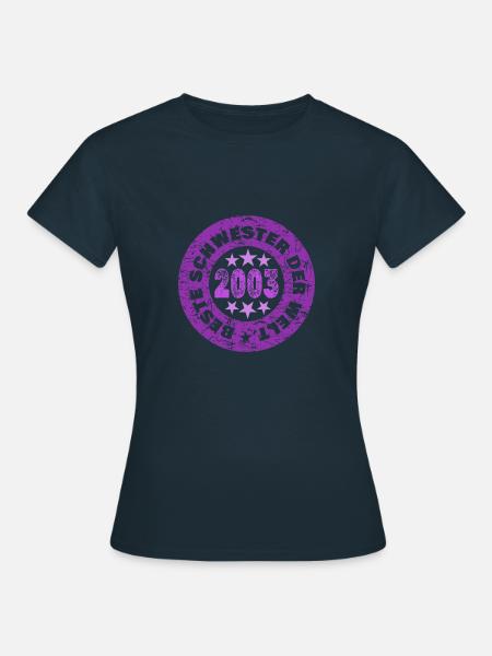 2003 - Frauen T-Shirt - Navy