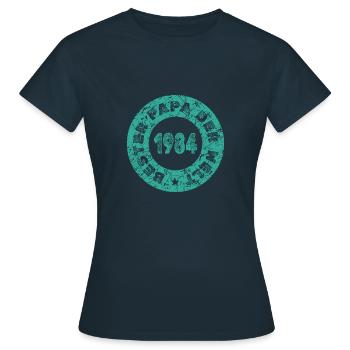 Charrette à bras 1984 - T-shirt Femme - marine - Devant - AI Model Female 172 dark (172cm)