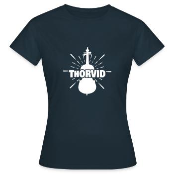 Prénom Thorvid - T-shirt Femme - marine - Devant - AI Model Female 172 dark (172cm)