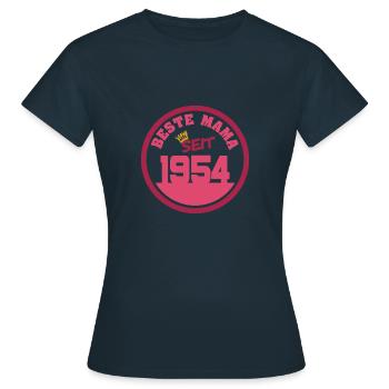 Mutti 1954 - Frauen T-Shirt - Navy - Vorne - AI Model Female 172 dark (172cm)