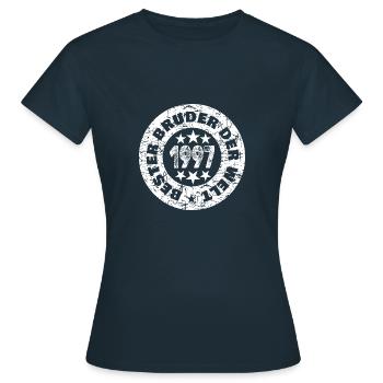 Siblings 1997 - Women's T-Shirt - navy - Front - AI Model Female 172 dark (172cm)