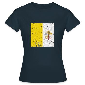 Cité du Vatican Cité du Vatican - T-shirt Femme - marine - Devant - AI Model Female 172 dark (172cm)