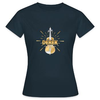 Geschenk für Derek - Frauen T-Shirt - Navy - Vorne - AI Model Female 172 dark (172cm)