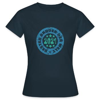 Siblings 2021 - Women's T-Shirt - navy - Front - AI Model Female 172 dark (172cm)