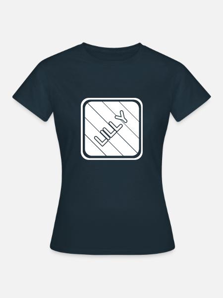 Vorname Lilly - Frauen T-Shirt - Navy