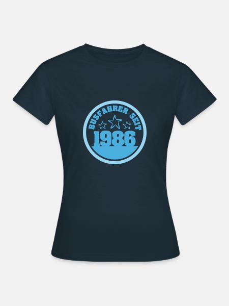 1986 - Frauen T-Shirt - Navy