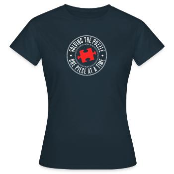 Puzzle piece of the puzzle - Women's T-Shirt - navy - Front - AI Model Female 172 dark (172cm)