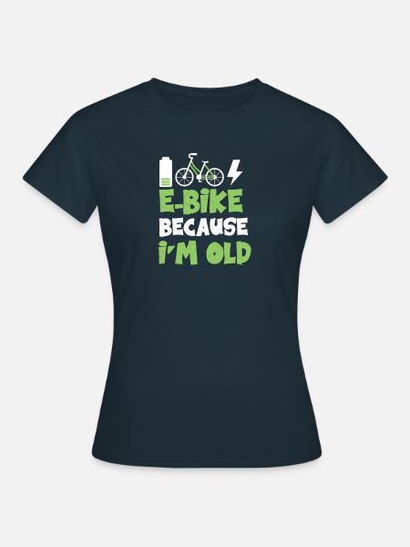 e-bike pension - Women's T-Shirt - navy