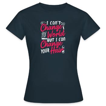 Coiffure coiffure - T-shirt Femme - marine - Devant - AI Model Female 172 dark (172cm)