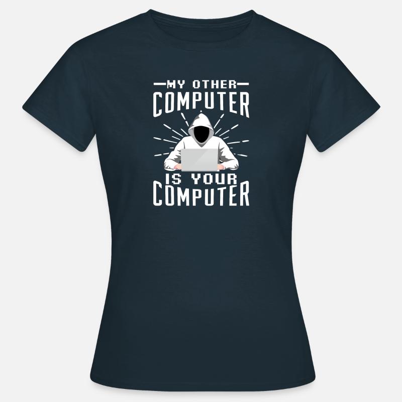 Hacker computer - Women's T-Shirt - navy