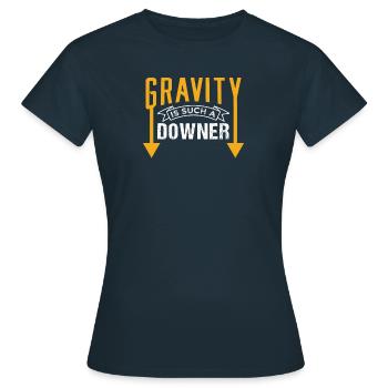 Physique Gravitation - T-shirt Femme - marine - Devant - AI Model Female 172 dark (172cm)