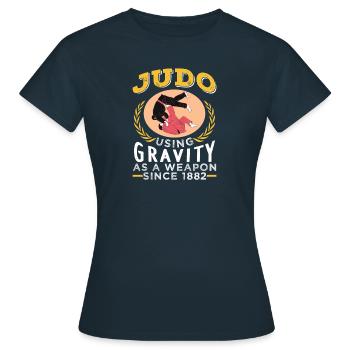 Gravité du judo - T-shirt Femme - marine - Devant - AI Model Female 172 dark (172cm)