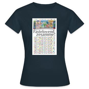 carnaval - T-shirt Femme - marine - Devant - AI Model Female 172 dark (172cm)