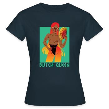 Masculine queen - Women's T-Shirt - navy - Front - AI Model Female 172 dark (172cm)