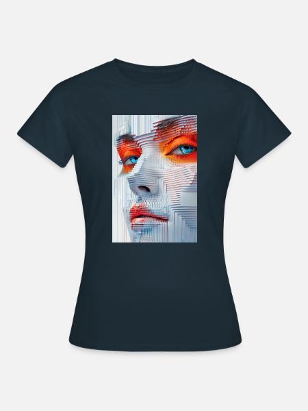 Fractemora - Frauen T-Shirt - Navy