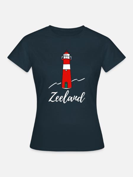 Leuchtturm Zeeland - Frauen T-Shirt - Navy