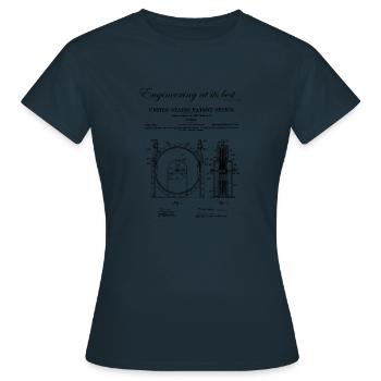 Turbine Nikola Tesla Tesla - T-shirt Femme - marine - Devant - AI Model Female 172 dark (172cm)