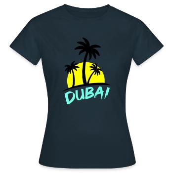 Dubaï - T-shirt Femme - marine - Devant - AI Model Female 172 dark (172cm)