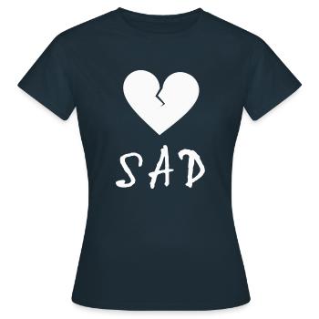 xxxtentacion, sad - Women's T-Shirt - navy - Front - AI Model Female 172 dark (172cm)