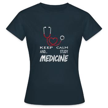 Medizin studieren Medizin Student Medizin Studium - Frauen T-Shirt - Navy - Vorne - AI Model Female 172 dark (172cm)