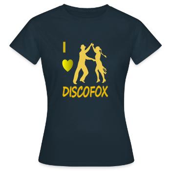 Discofox danse discofox danse d’un discofox danse couple de danse - T-shirt Femme - marine - Devant - AI Model Female 172 dark (172cm)