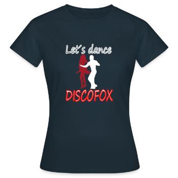 Discofox danse danse dansante couple de danse cadeau - T-shirt Femme - marine - Devant - AI Model Female 172 dark (172cm)