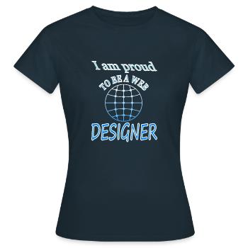 Logiciel de conception Web Internet Idée cadeau - T-shirt Femme - marine - Devant - AI Model Female 172 dark (172cm)