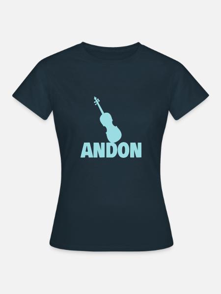 Bratsche Andon - Frauen T-Shirt - Navy